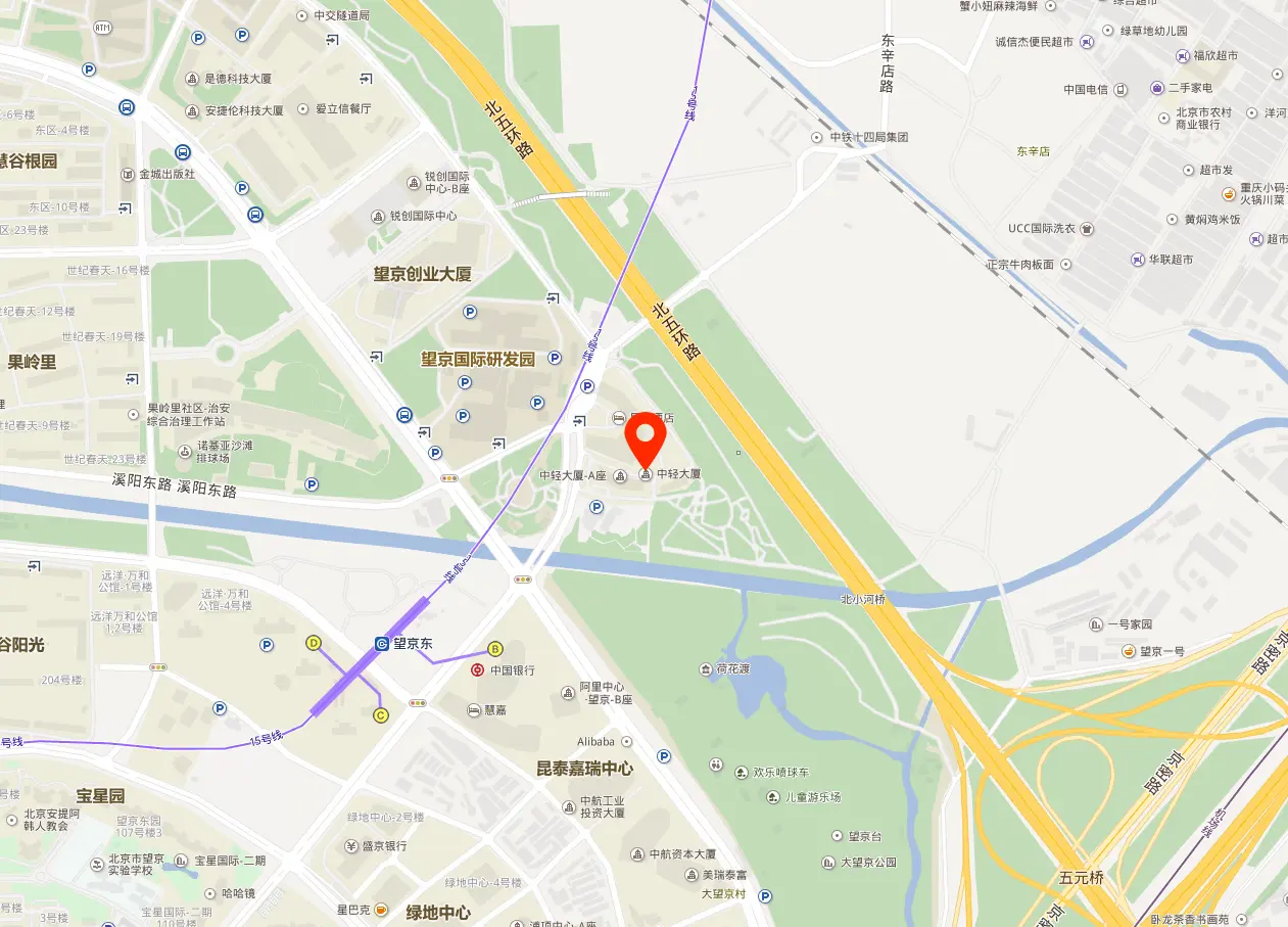 中轻大厦地图位置